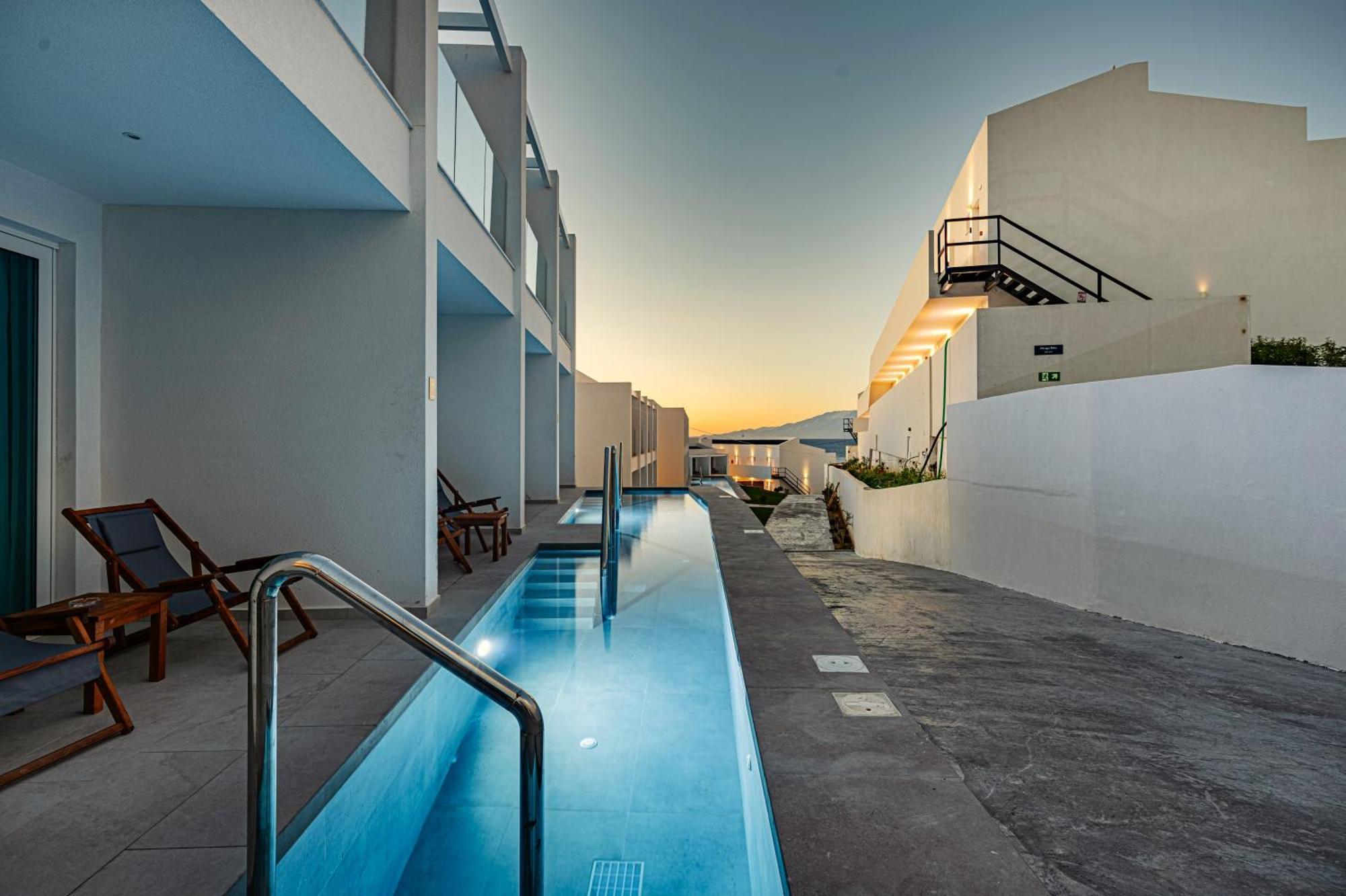 Magique Bleu Suites Tragáki Kültér fotó