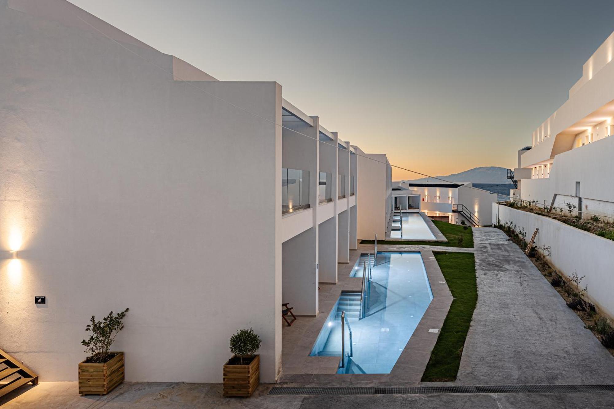 Magique Bleu Suites Tragáki Kültér fotó