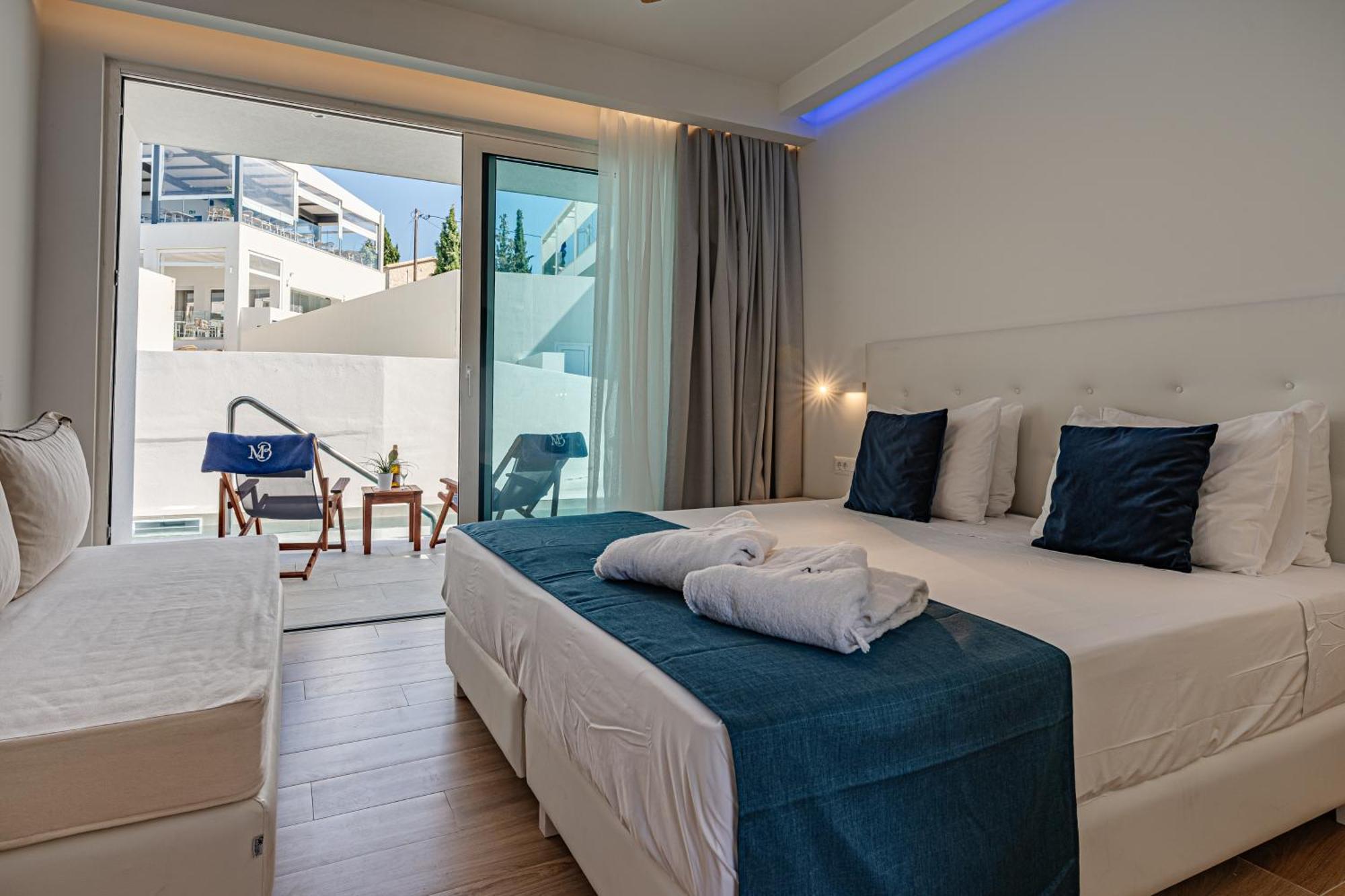 Magique Bleu Suites Tragáki Kültér fotó